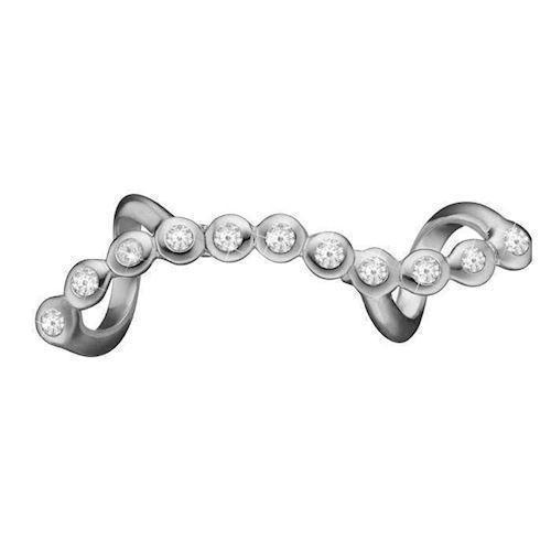Image of Christina Collect 925 Sterling Sølv Bubbles Smuk bølge af 11 glitrende hvide topas, model 630-S105
